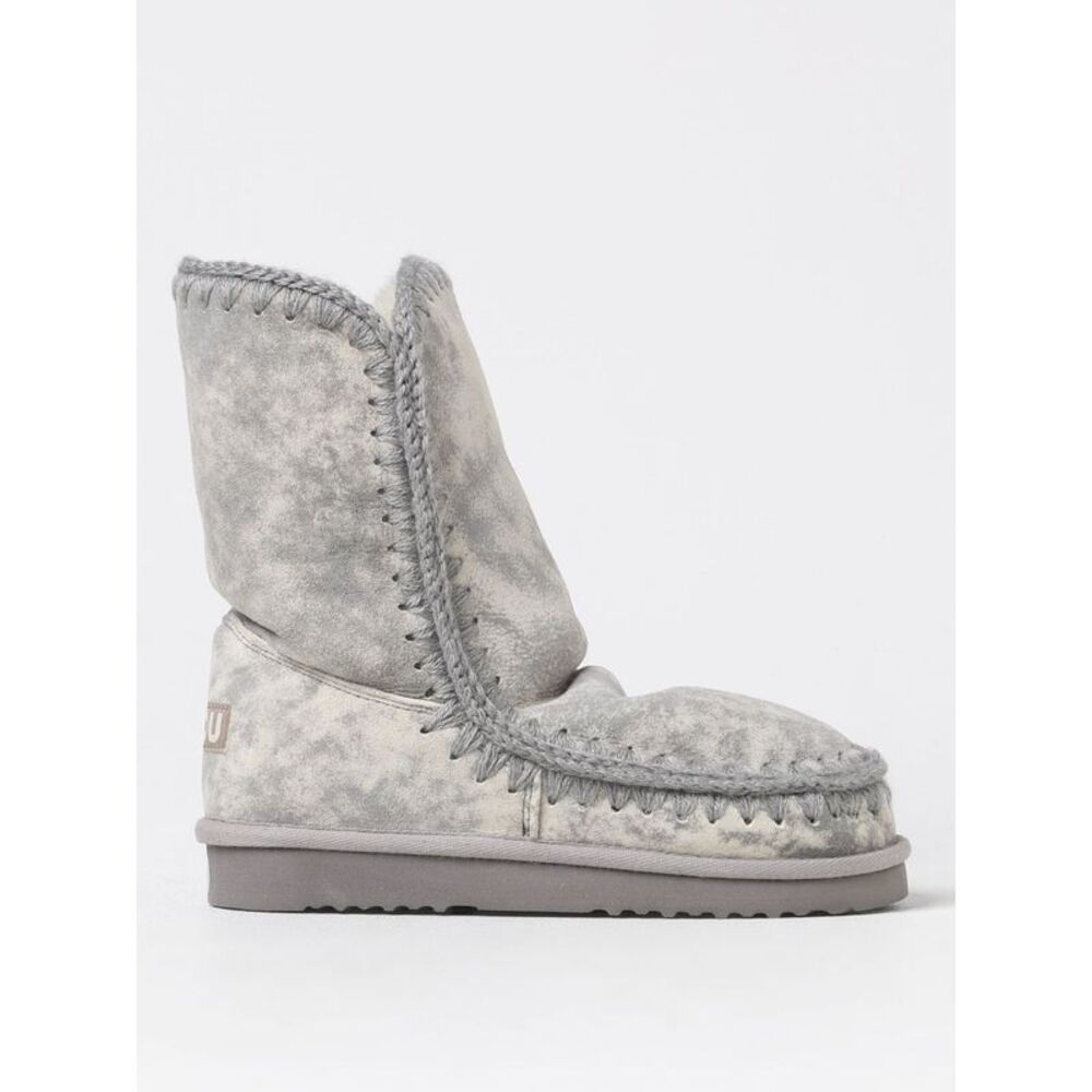Mou Flat Ankle Boots Woman Blue